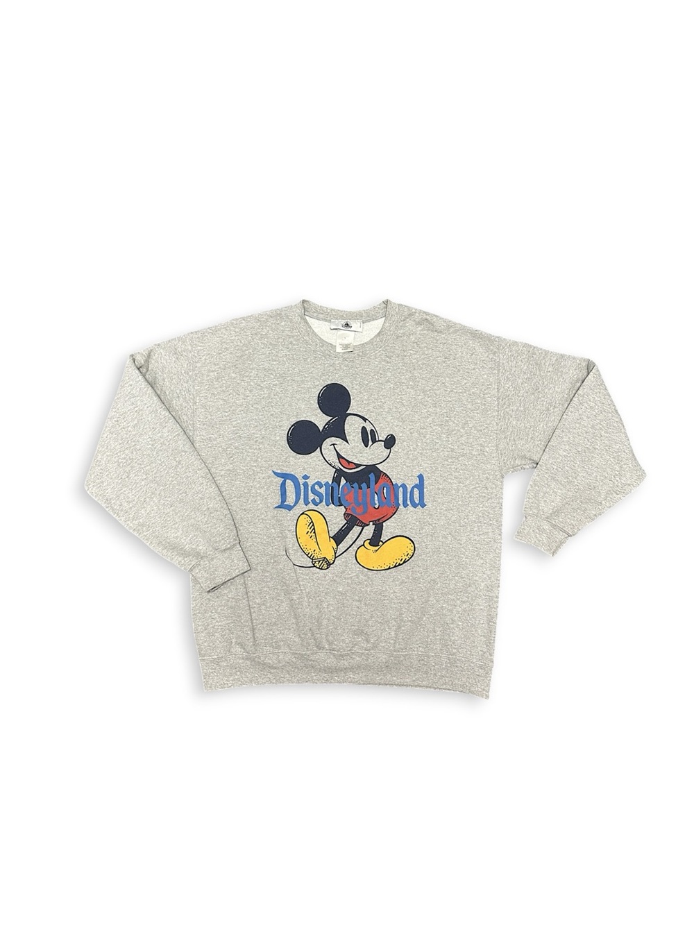 Disney Mickey Mouse Gray Adult Sweatshirt Size L
